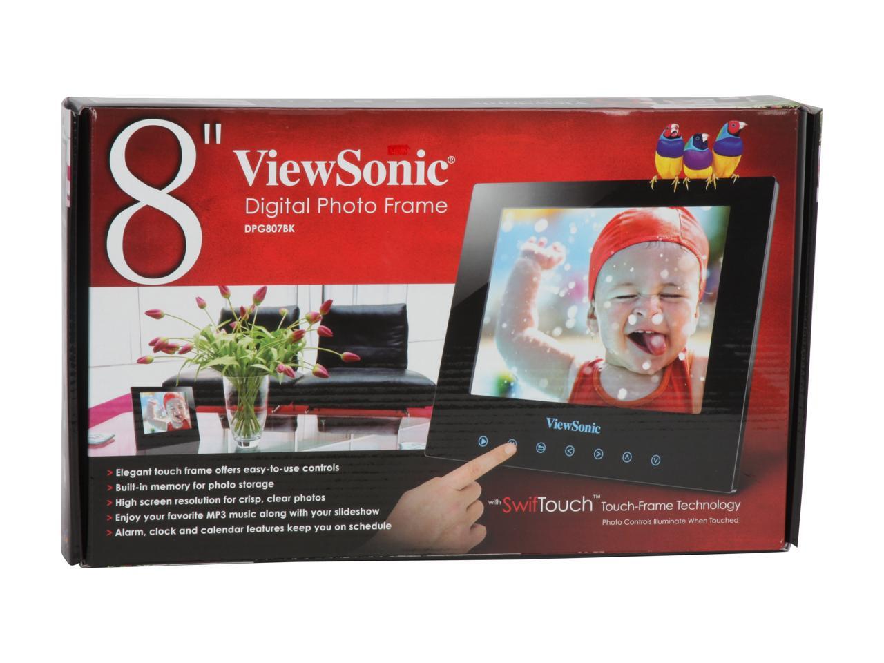 ViewSonic DPG807BK 8" 800 x 600 Digital Photo Frame