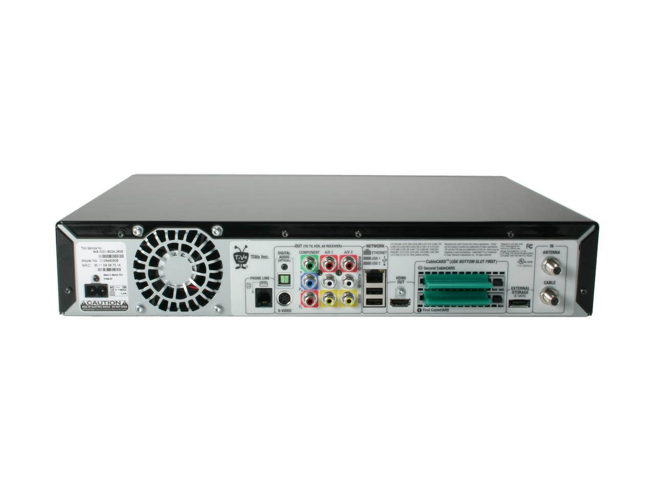 TiVo TCD648250B 300hour Series3 Dual Tuner HD Digital Video Recorder