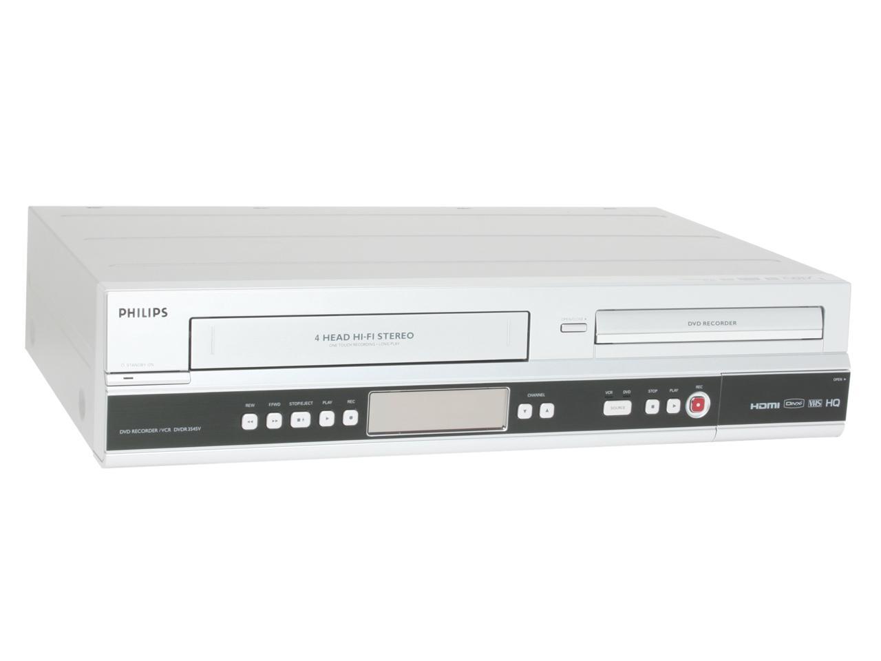 Philips DVD Recorder & VCR Combo DVDR3545V/37 - Newegg.com