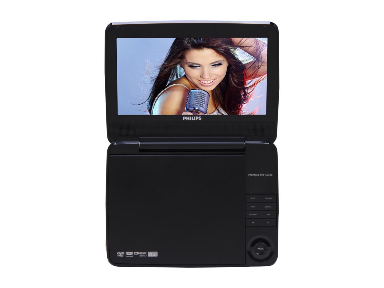 Refurbished PHILIPS PD9000/37 Portable DVD Player without Remote & Car