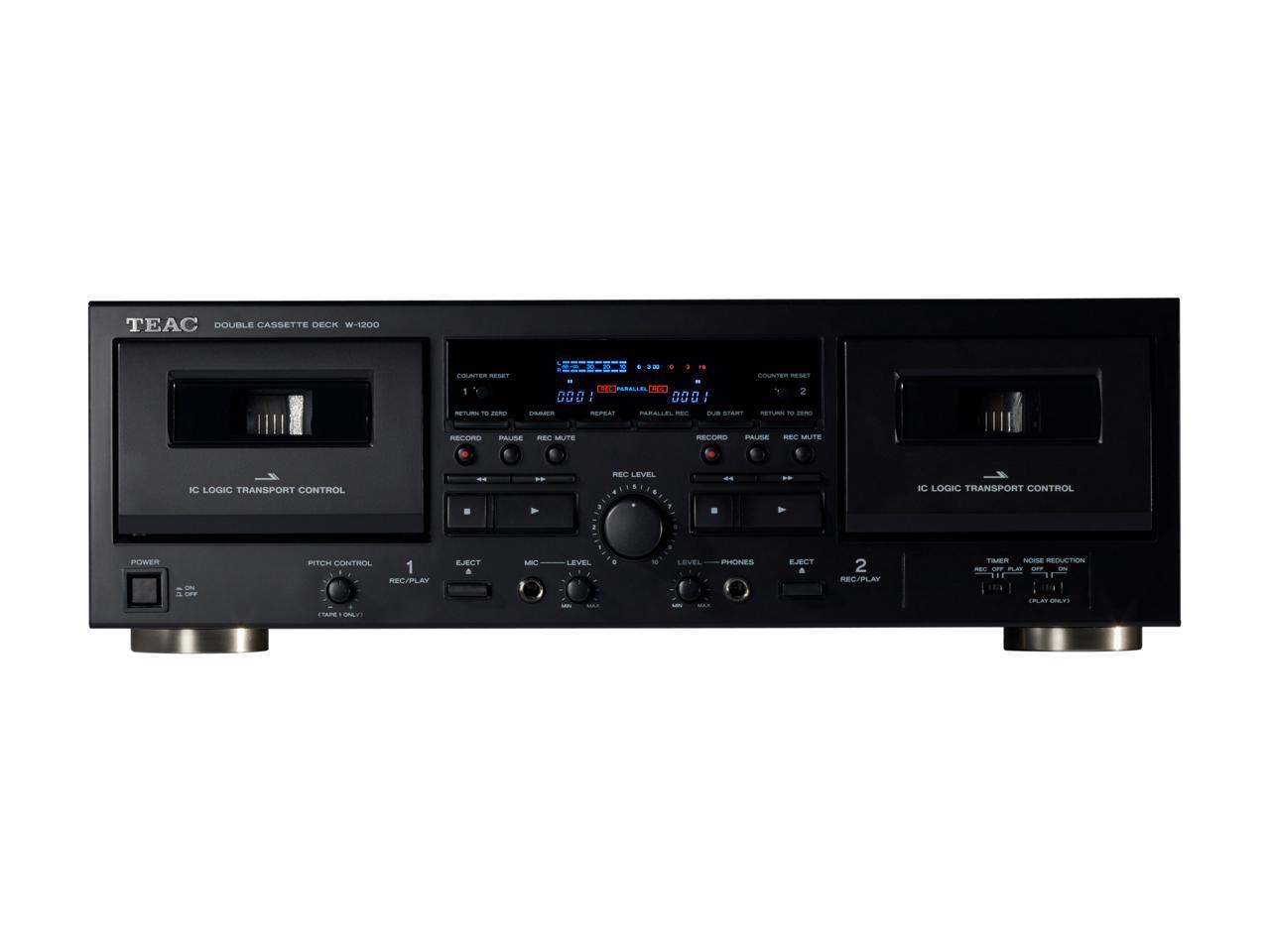 TEAC W1200B Double Cassette Deck Player