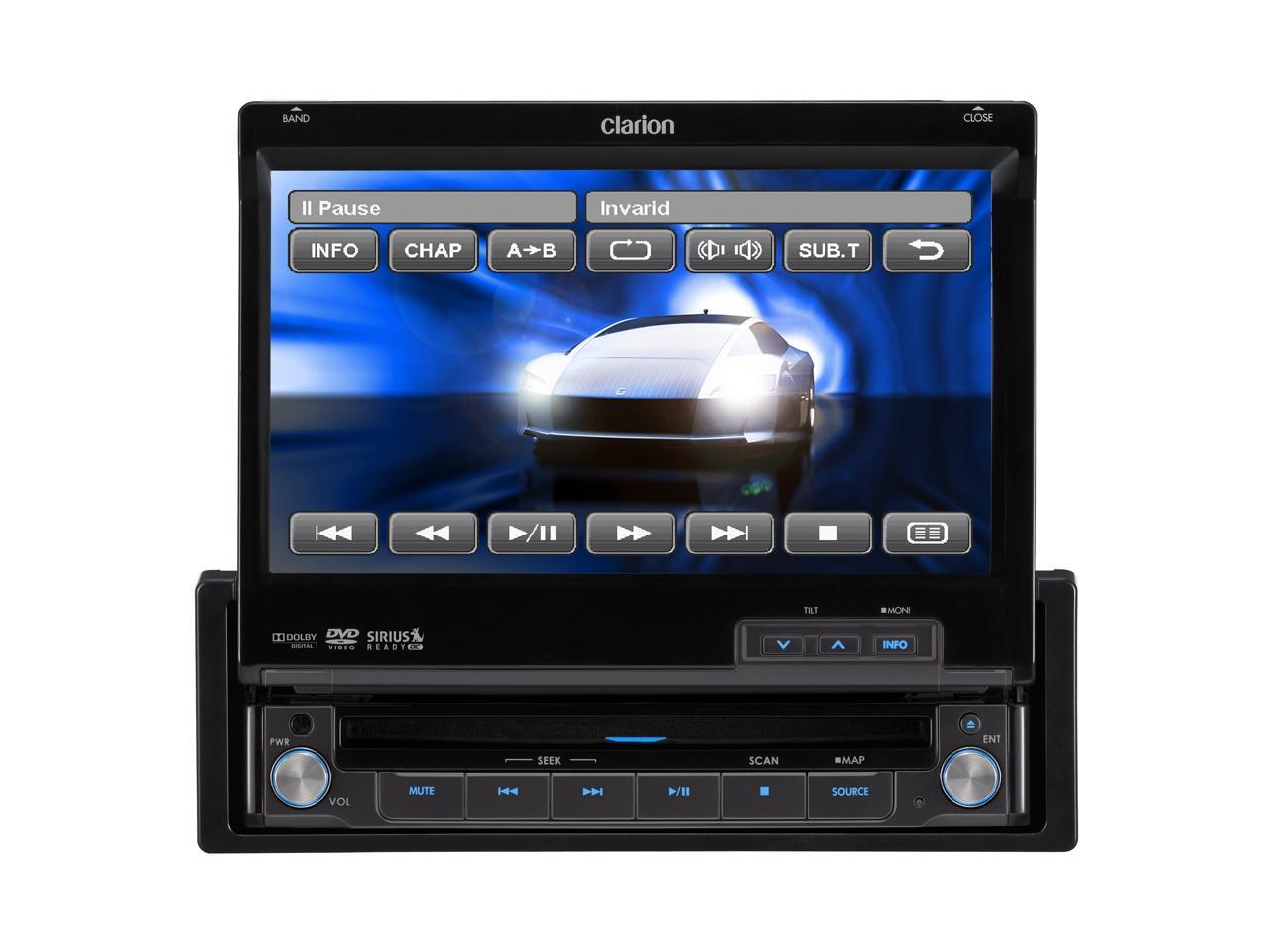 Clarion 160W AM/FM DVD/CD player with 7" FlipOut Touch Screen (VZ409