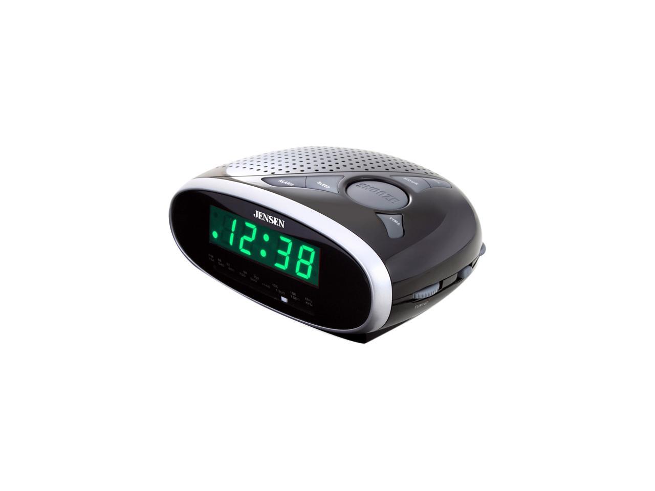 JENSEN AM/FM Dual Alarm Clock Radio JCR-175 - Newegg.com