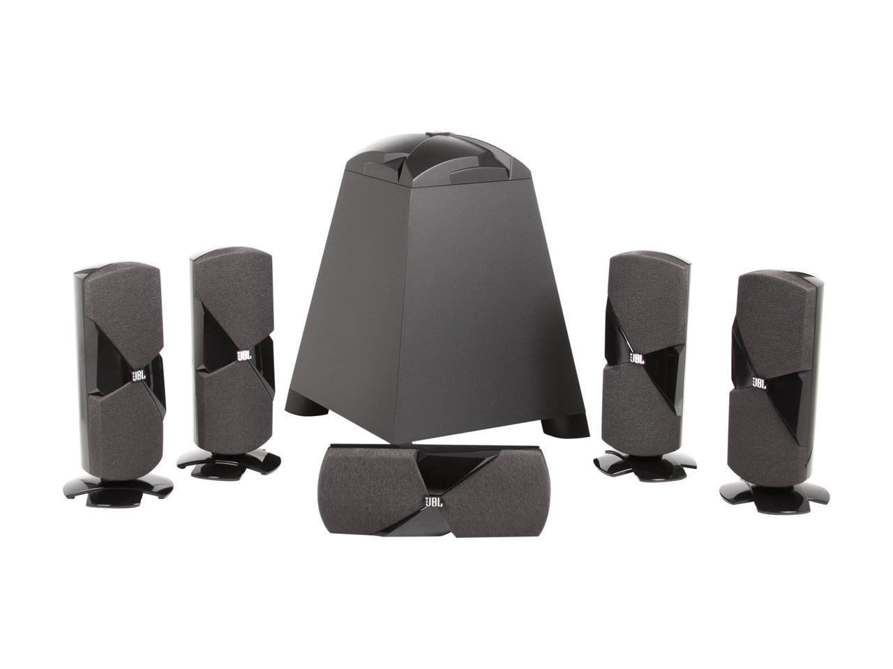 dorp draai Contour JBL Cinema 500 5.1-Channel Complete Home Theater Speaker System - Newegg.com