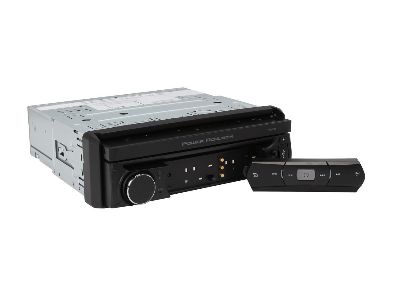 Power Acoustik PD701 InDash 7" FlipOut Touchscreen Car Stereo DVD