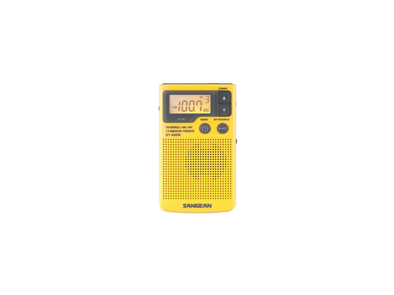 Sangean Digital AM/FM/Weather Alert Pocket Radio DT-400W - Newegg.com
