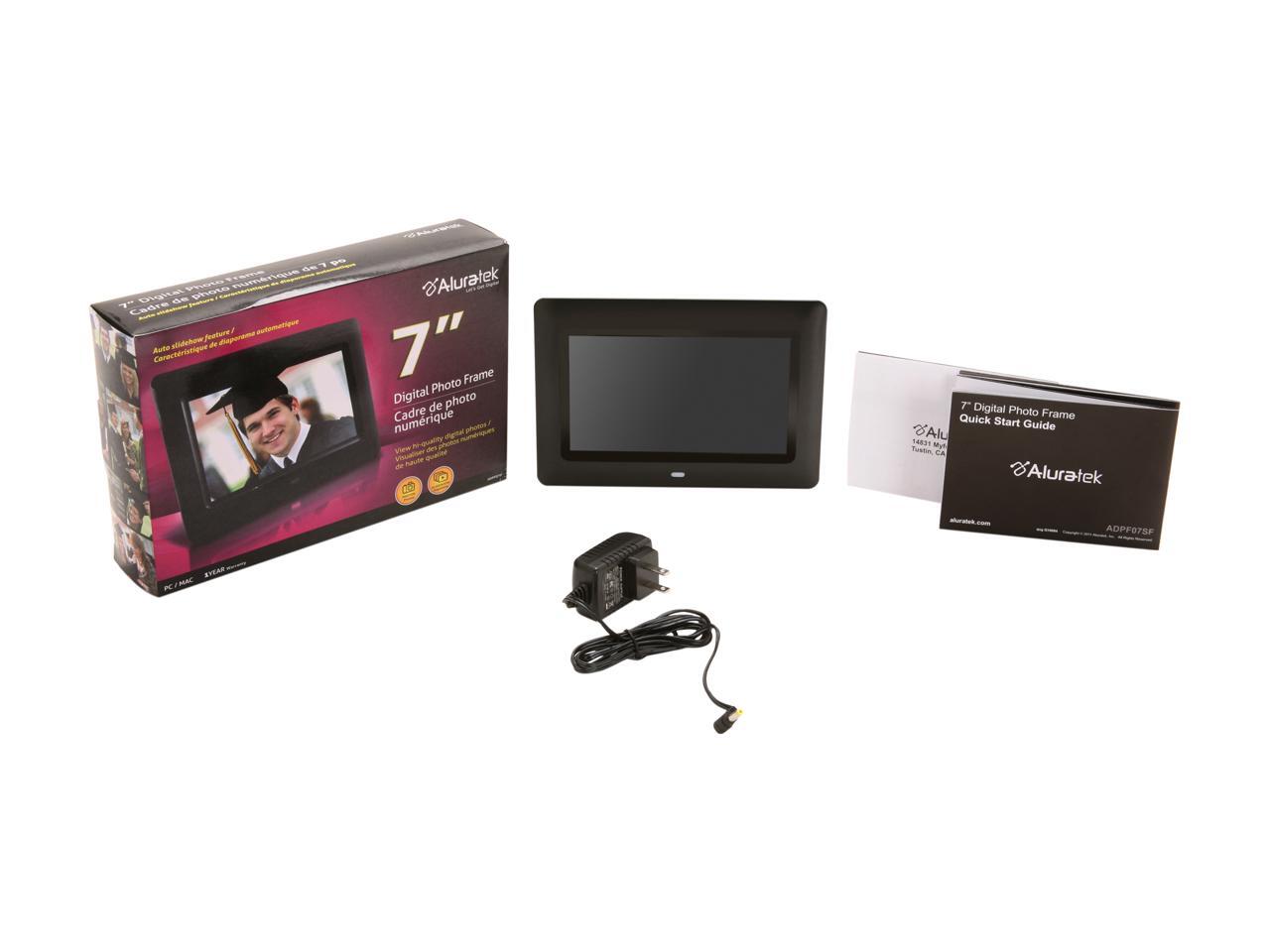 Aluratek ADPF07SF ADPF07SF 7" 800 x 600 Digital Photo Frame with Auto