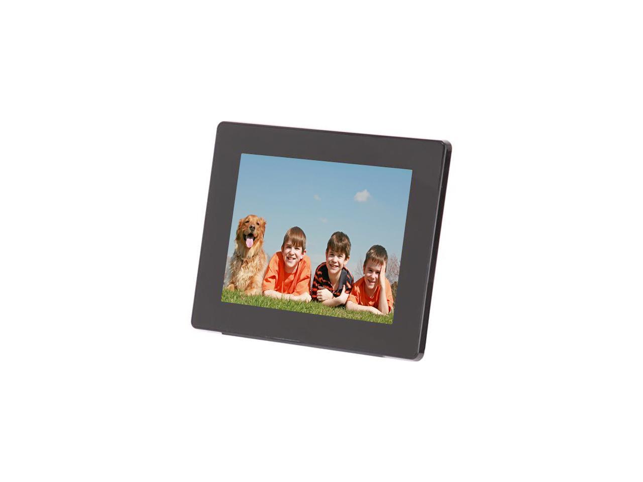 12 Hi-Res Digital Photo Frame with 4GB Built-In Memory and Remote 800 x 600 Resolution Aluratek ADMPF512F Photo/Music/Video Support Wall Mountable 