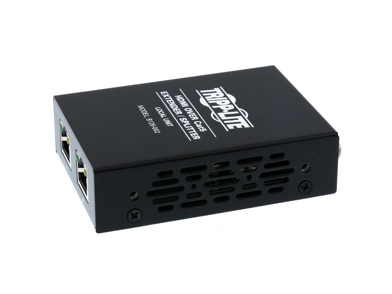 Tripp Lite 2-Port HDMI Over Cat5 / Cat6 Extender Splitter, Transmitter ...