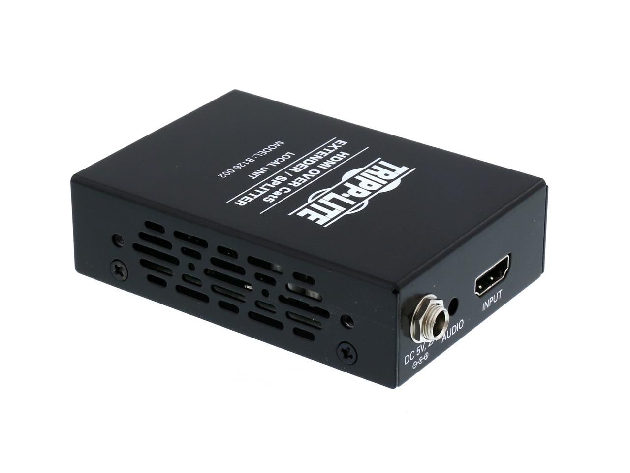 Tripp Lite 2-Port HDMI Over Cat5 / Cat6 Extender Splitter, Transmitter ...