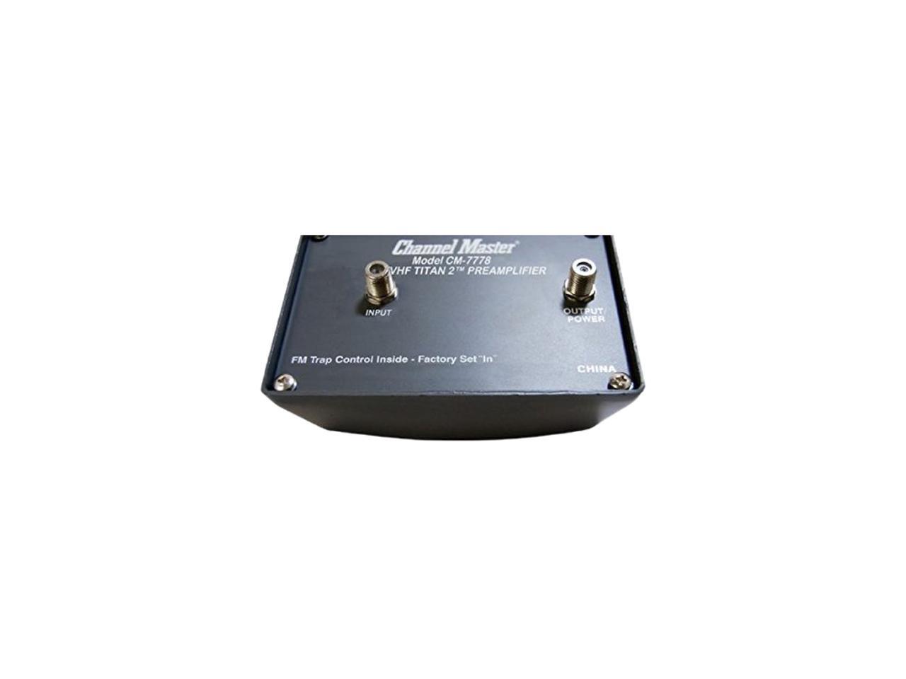 Channel Master CM 7778 Titan2 VHF UHF Preamplifier With Power Supply 