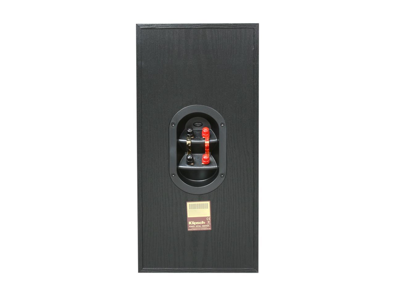 Klipsch Reference RB81 II B Bookshelf Speaker, Black Ash Wood Grain Vinyl Single