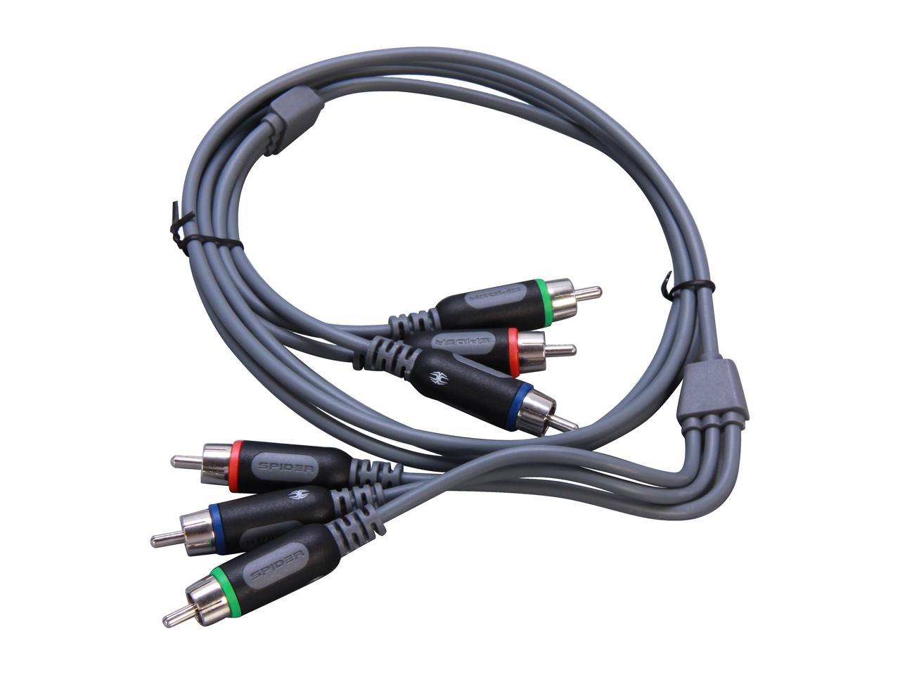 S-COMV-0006F Spider Component Video Cable S Series 6ft 