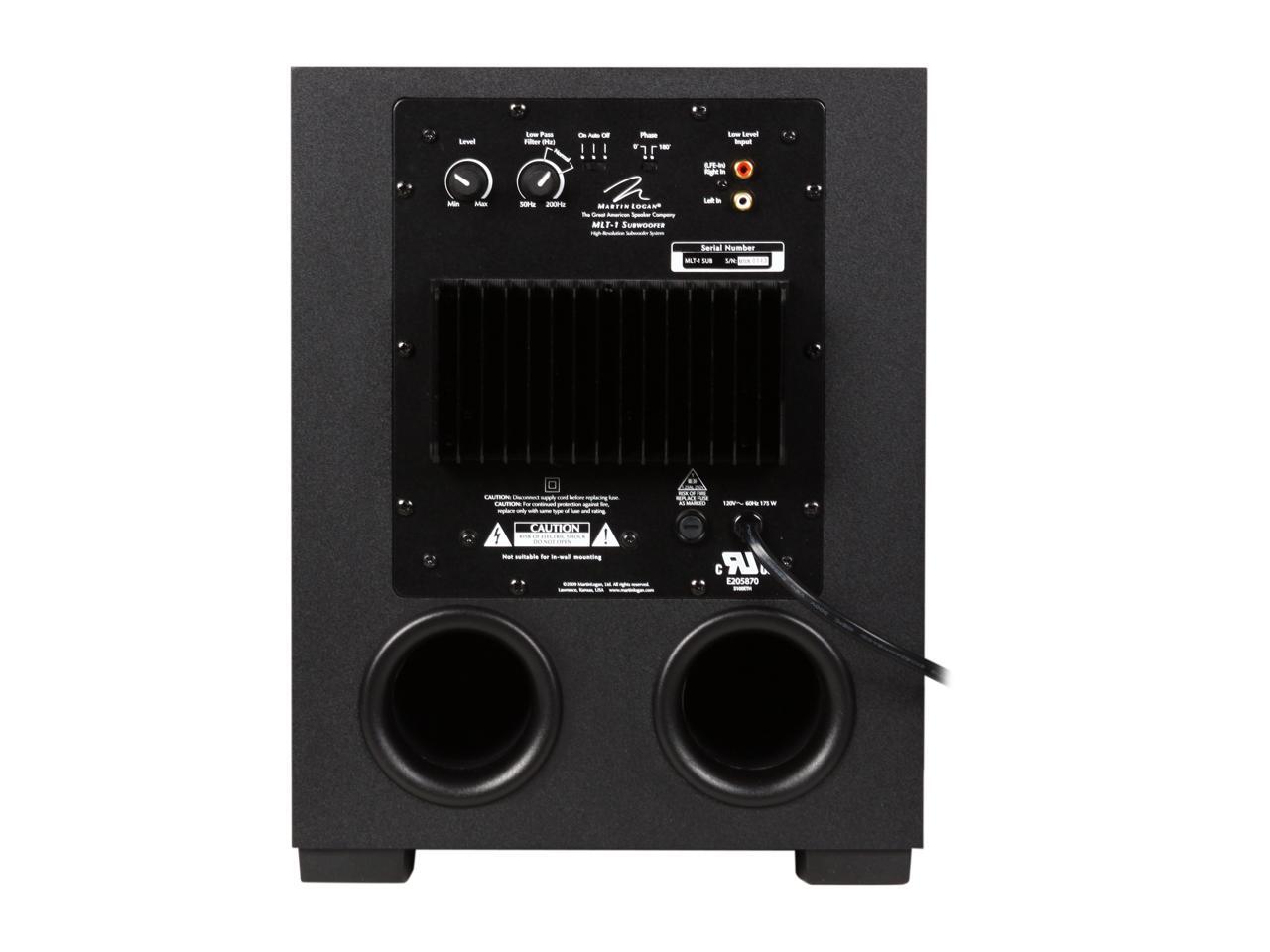 MartinLogan MLT1 5.1 CH Home Theater Speaker System Black System