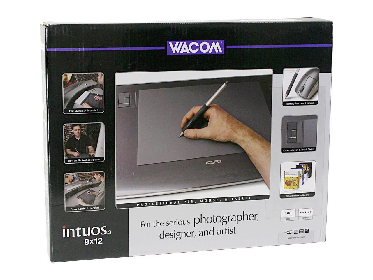 Wacom INTUOS3 9x12 Graphics tablet PTZ-930 LARGE for all Macs Windows