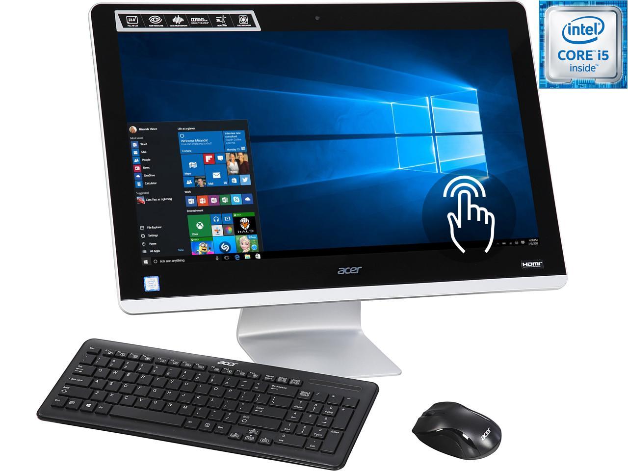 Optimistisch voertuig onze Acer All-in-One Computer Aspire Z AZ3-715-UR52 Intel Core i5 6400T  (2.20GHz) 8GB DDR4 1TB HDD 23.8" Touchscreen Windows 10 Home - Newegg.com