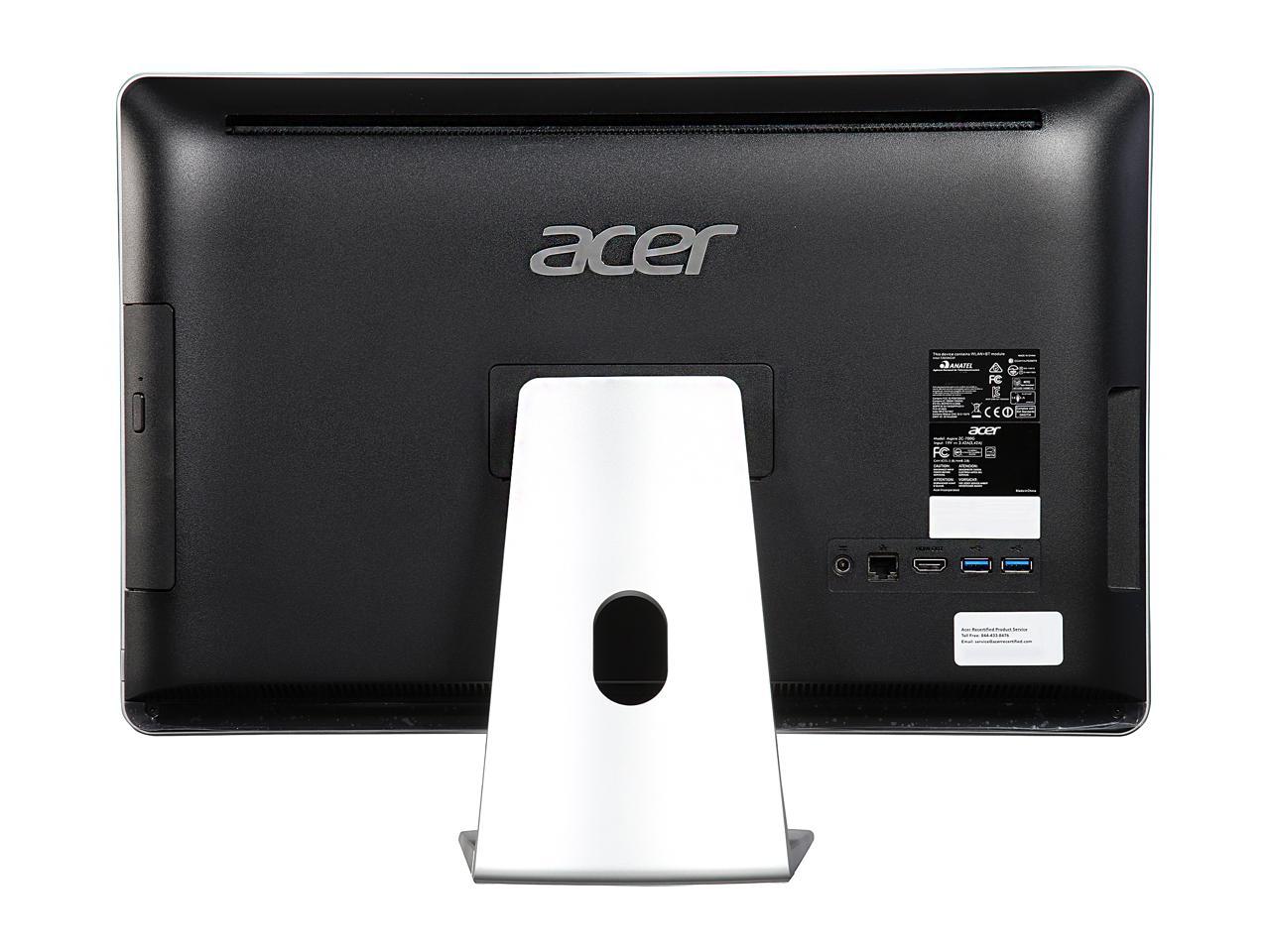 Refurbished: Acer All-in-One Computer Aspire ZC AZC-700G-UW61 Celeron ...