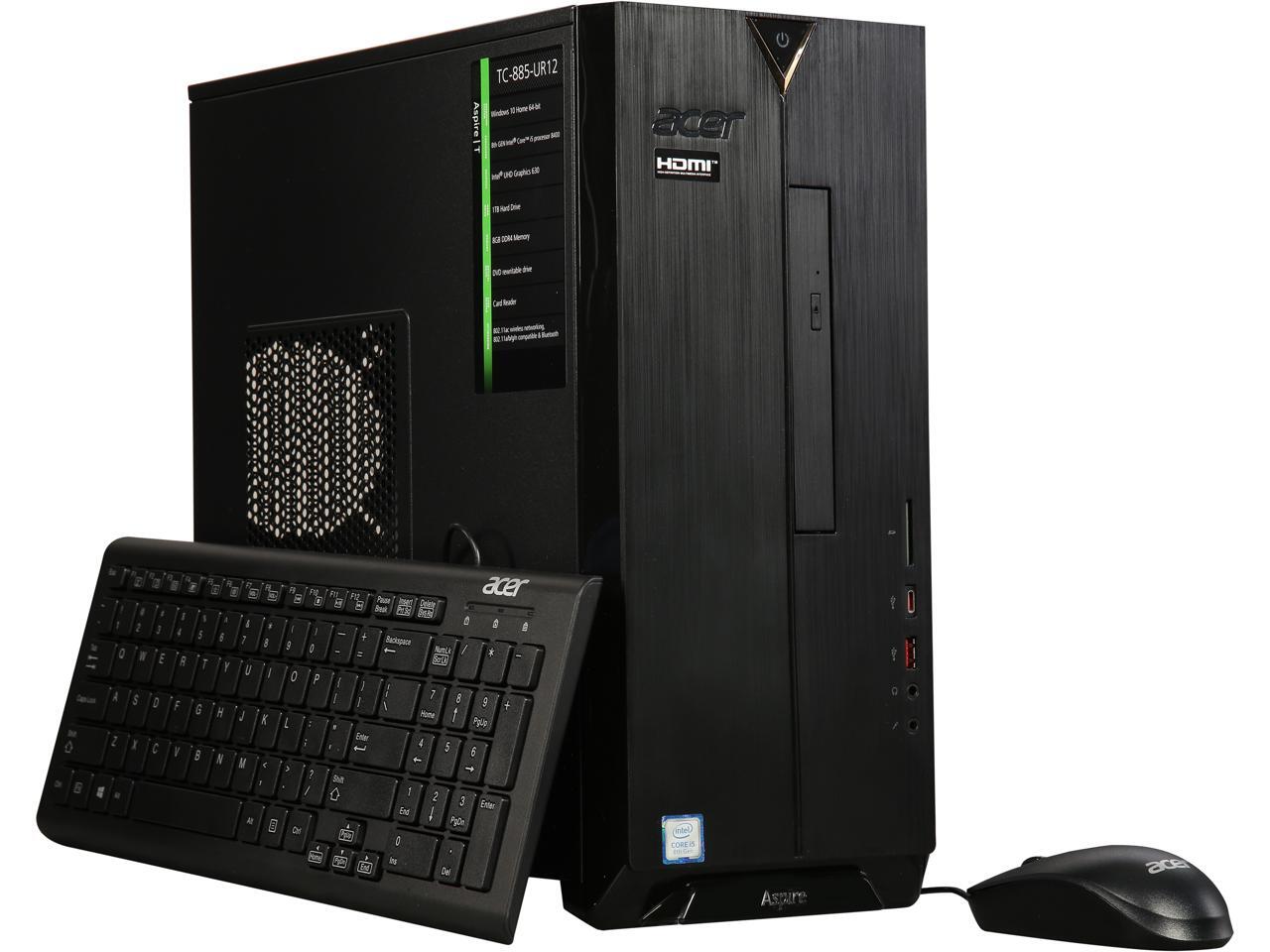 Refurbished Acer Grade A Desktop Computer Aspire TC TC885UR12 Intel