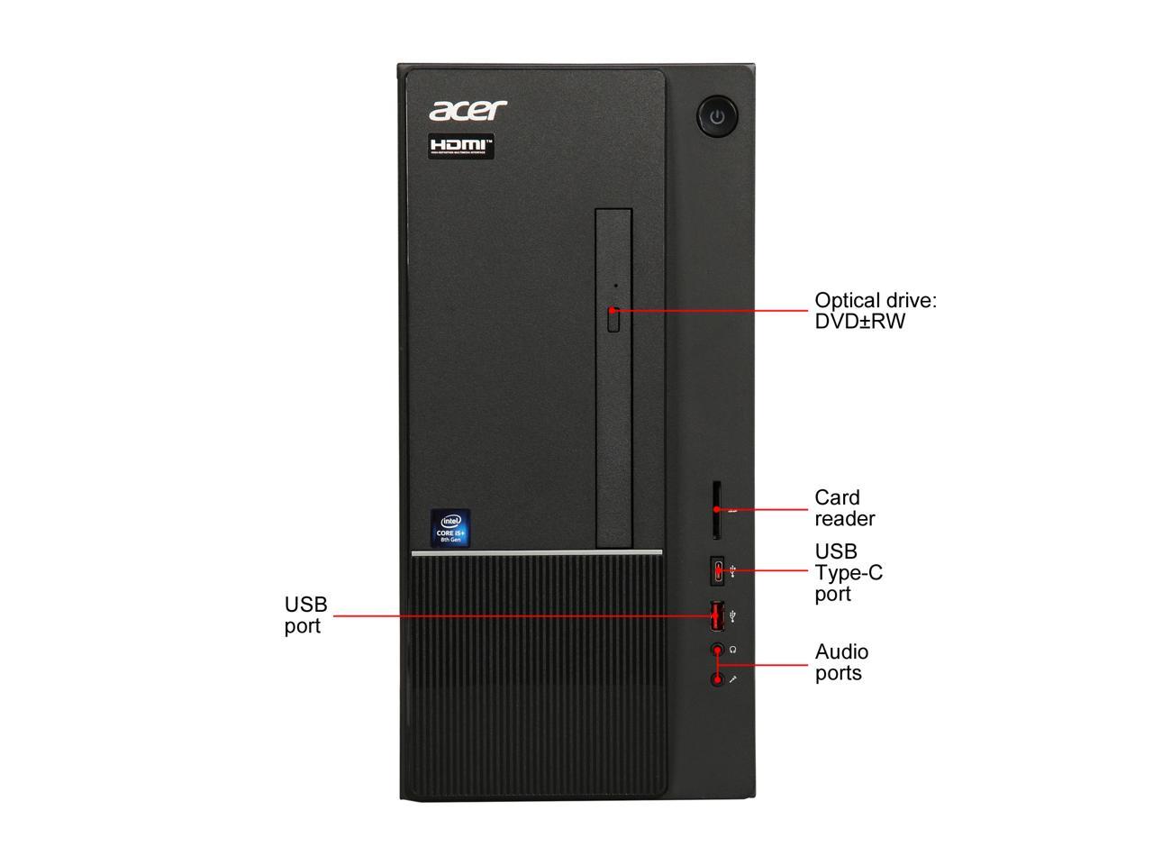 Refurbished: Acer Grade A Desktop Computer Aspire TC TC-865-DH11 Intel