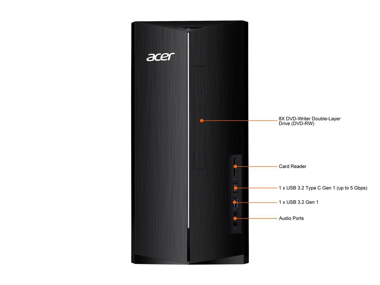 Acer Desktop Computer Aspire TC1760UR11 Intel Core i5 12th Gen 12400