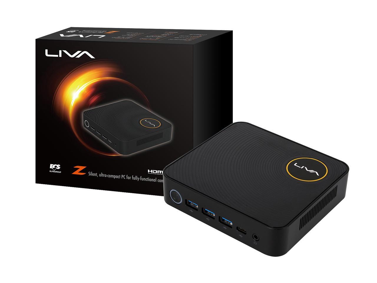 Ecs Liva Z Mini Pc Intel Apollo Lake N3350 Soc Dual Lan 4gb Ddr3l 32gb Storage M 2 Expansion Fanless Windows 10 Newegg Com