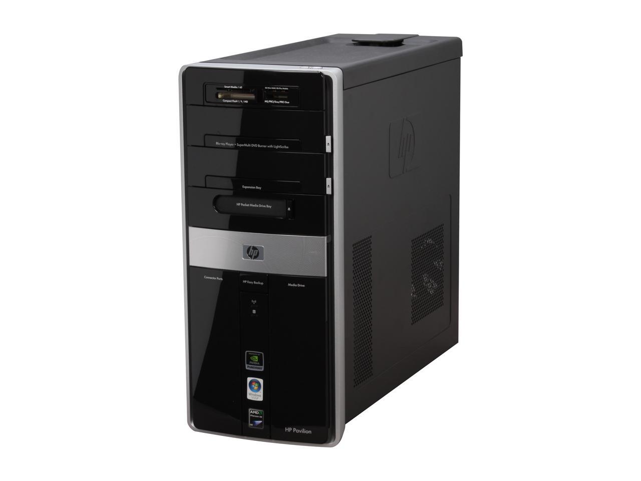 HP Desktop PC Pavilion Elite M9515F(NC694AA) AMD Phenom X4 9850 8GB DDR2 750GB HDD Windows Vista