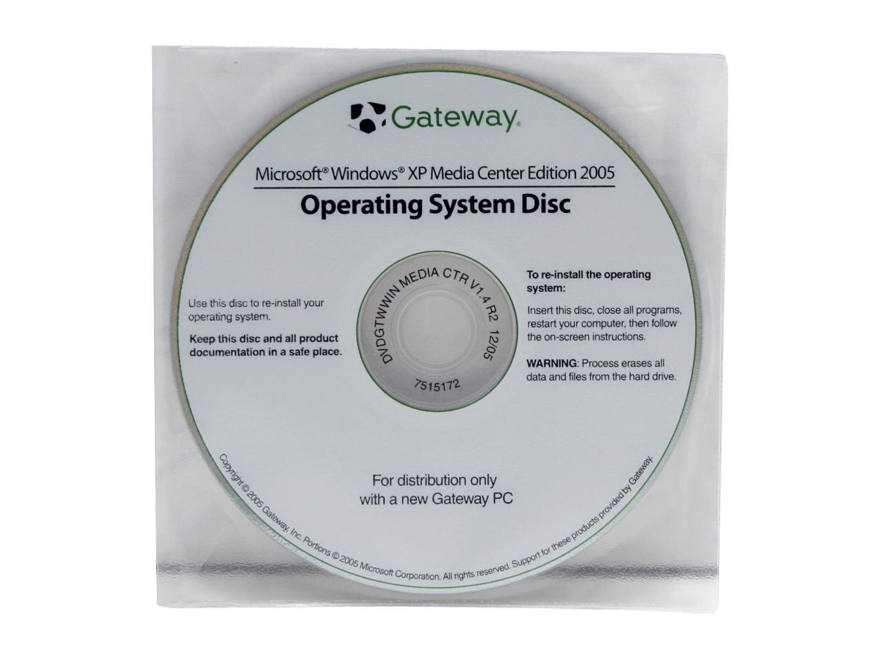 Refurbished Gateway Desktop Pc Gt4024 Ra Pentium D 805 2 66 Ghz 1 Gb Ddr2 250 Gb Hdd Windows Xp Media Center Edition 05 Newegg Com
