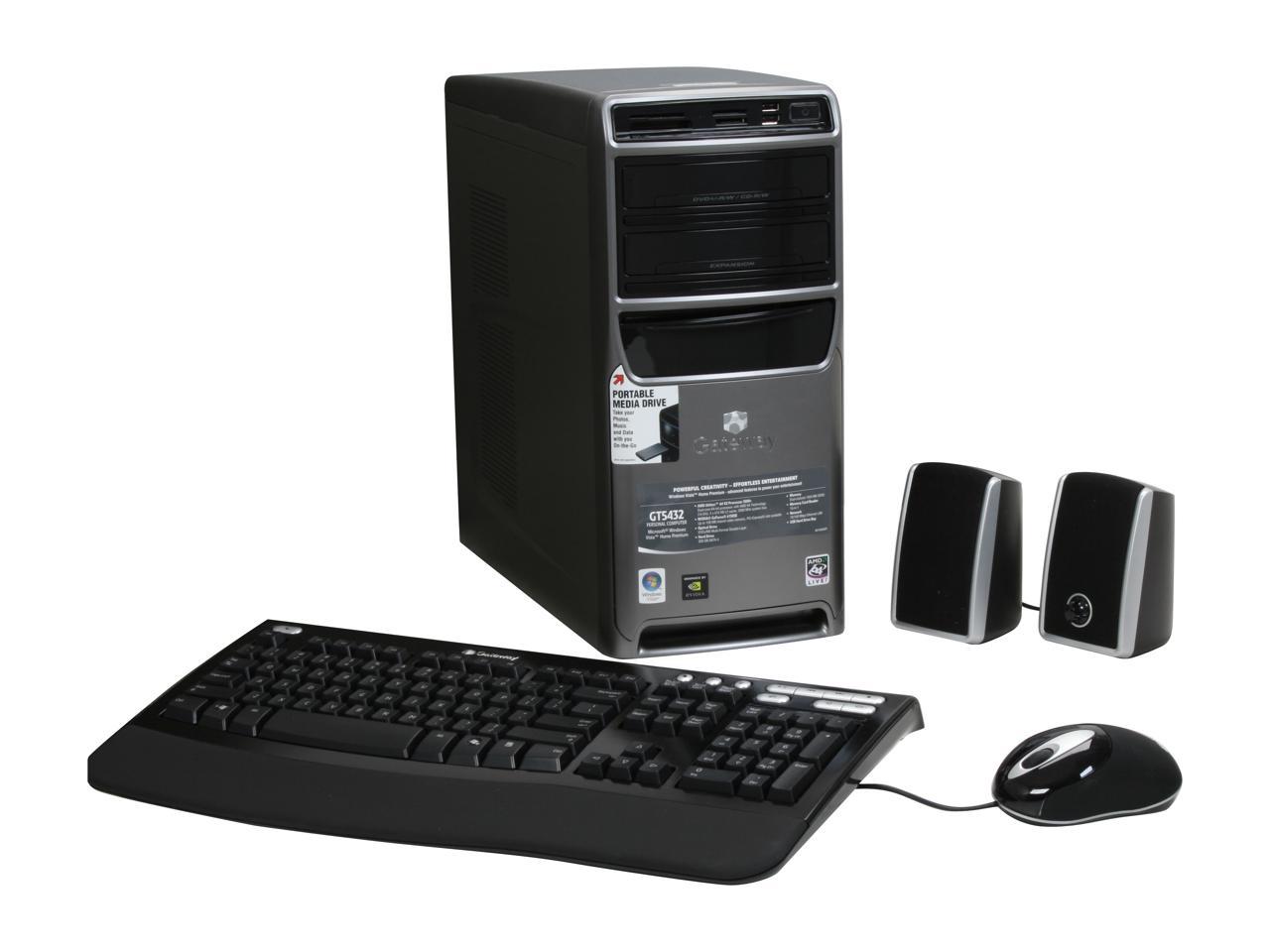 Refurbished: Gateway Desktop PC GT5432 - RA Athlon 64 X2 5000 