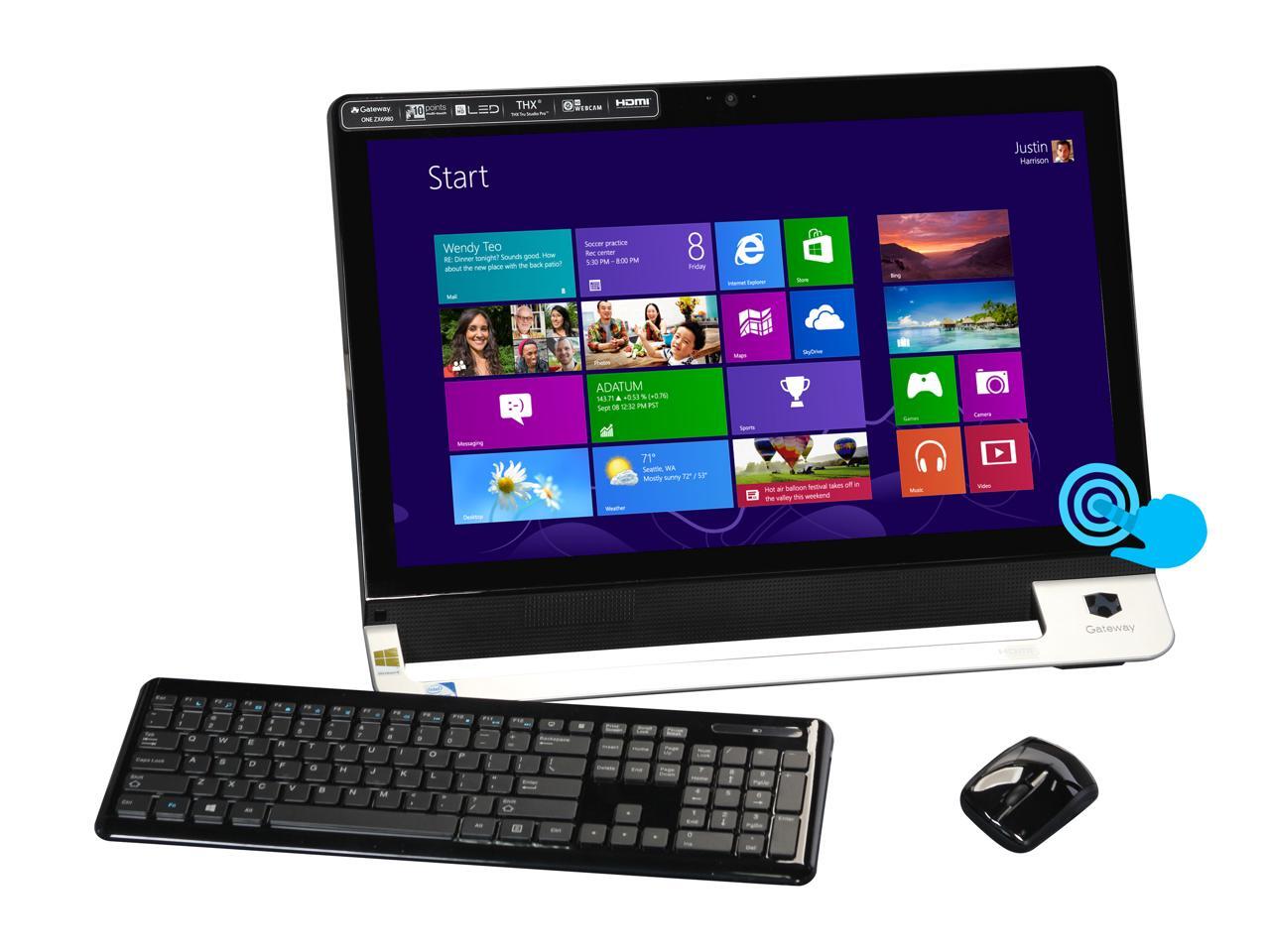 Gateway AllinOne PC One ZX6980UR328 (DQ.GDTAA.005 ) Intel Core i33220 6GB DDR3 1TB HDD 23
