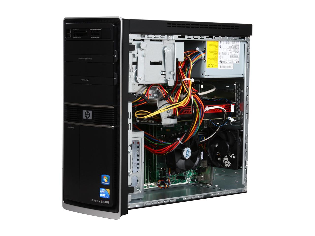 Hp Desktop Pc Pavilion Elite Hpe 250f Intel Core I7 860 8gb Ddr3 1tb Hdd Windows 7 Home Premium 2100