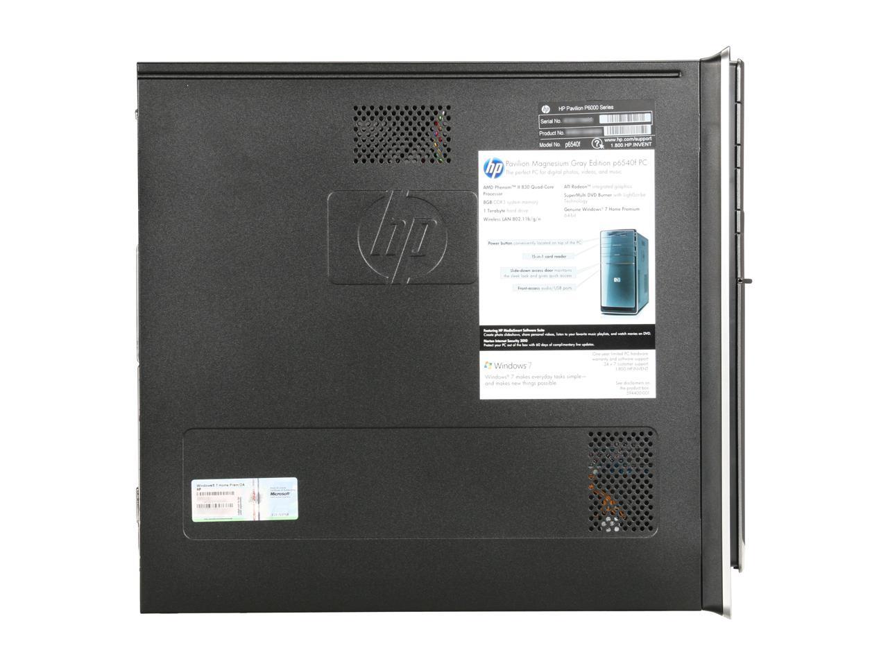 hp pavilion magnesium gray edition p6404y