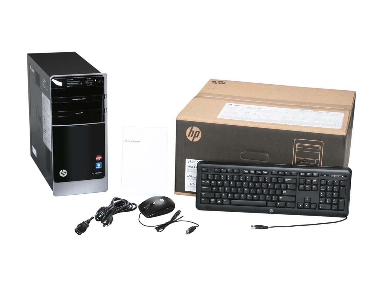 HP Desktop PC Pavilion p71010 (BV703AAABA) AMD Athlon II X4 645 6GB