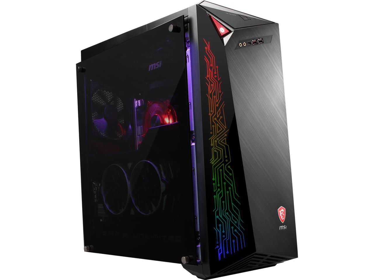 Msi Gaming Desktop Infinite X 8rg 039us Intel Core I7 8th Gen 8700 3 Ghz 16gb Ddr4 2 Tb Hdd 256 Gb M 2 Ssd Nvidia Geforce Gtx 1070 Ti Windows 10 Home 64 Bit Newegg Com