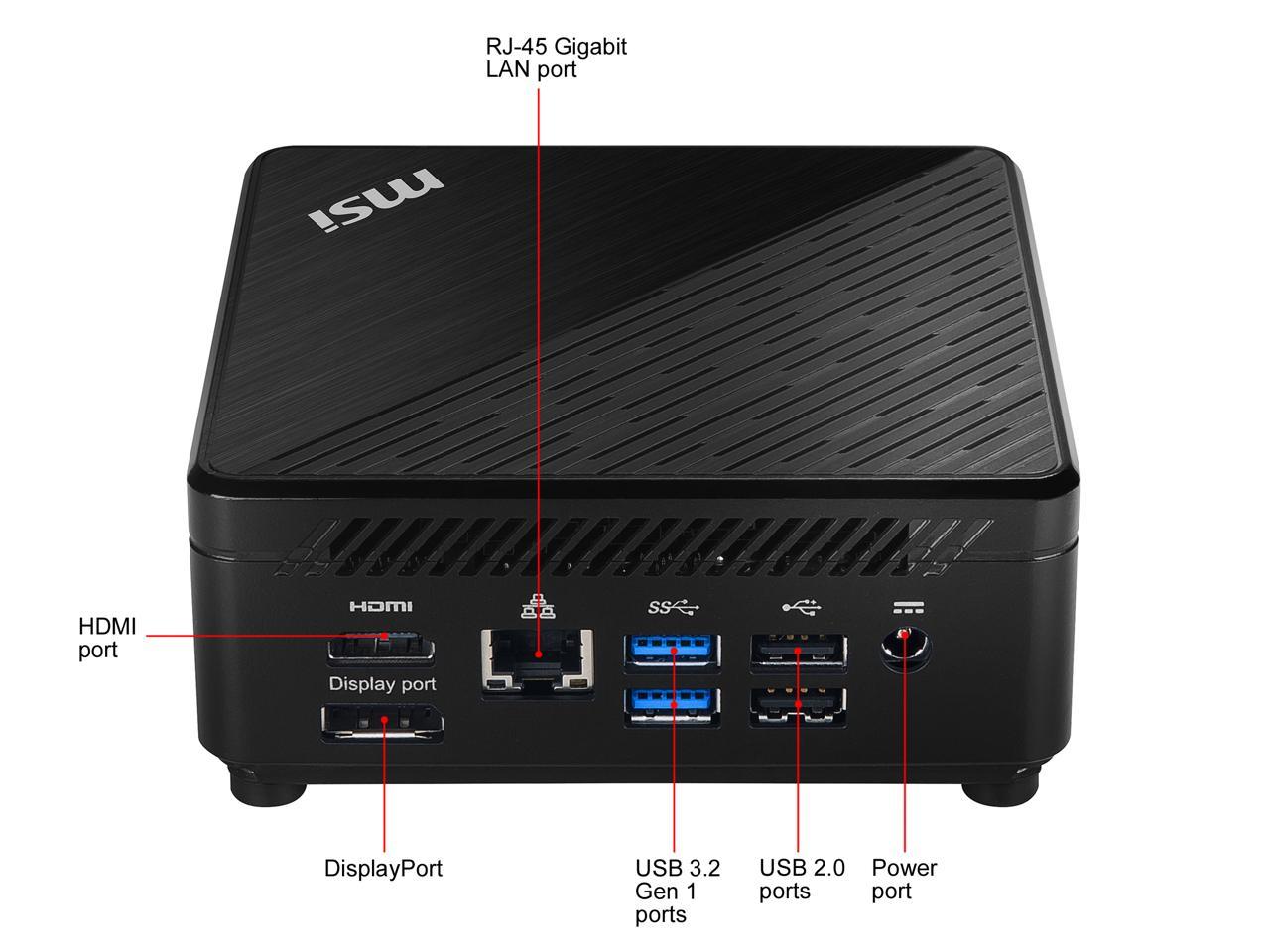 MSI Cubi 5 10M-027US Mini PC - Intel Core i3-10110U, 8 GB DDR4, 256 GB ...