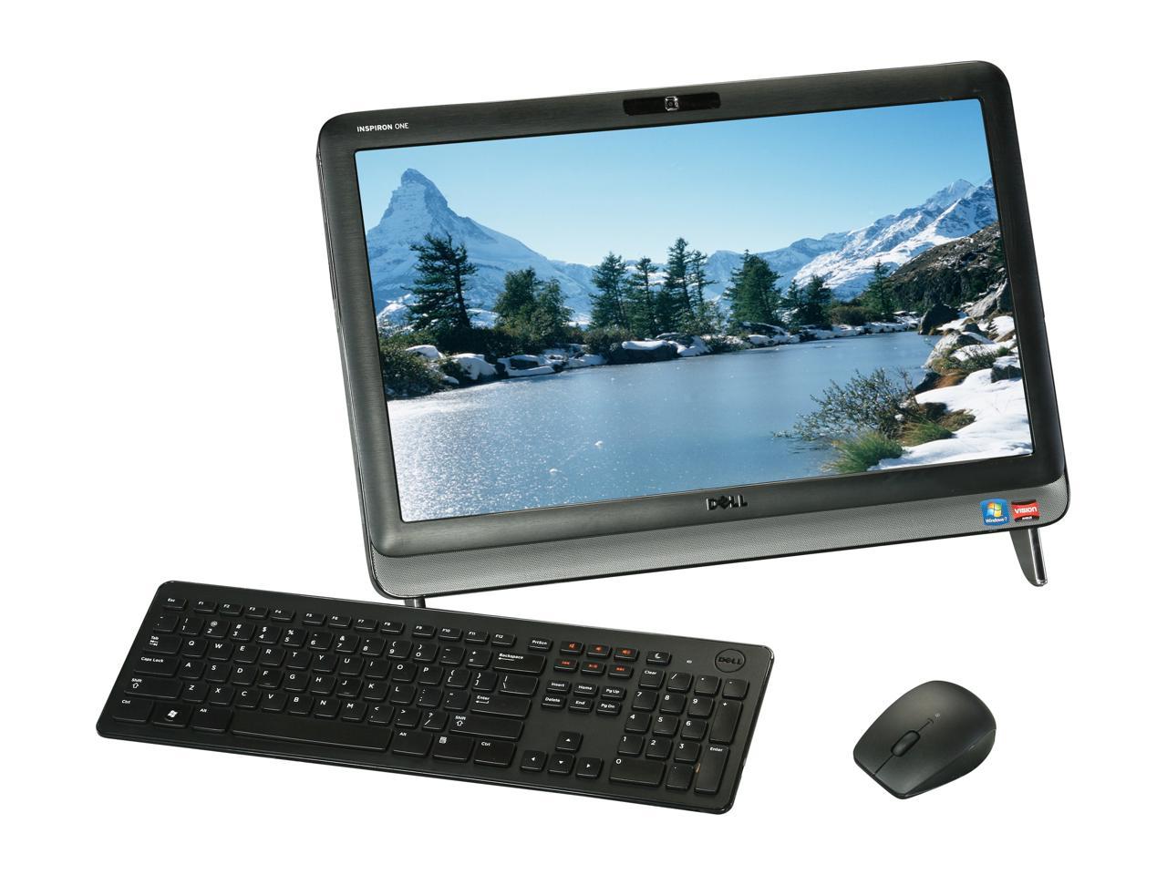 inspiron one 2205 black screen