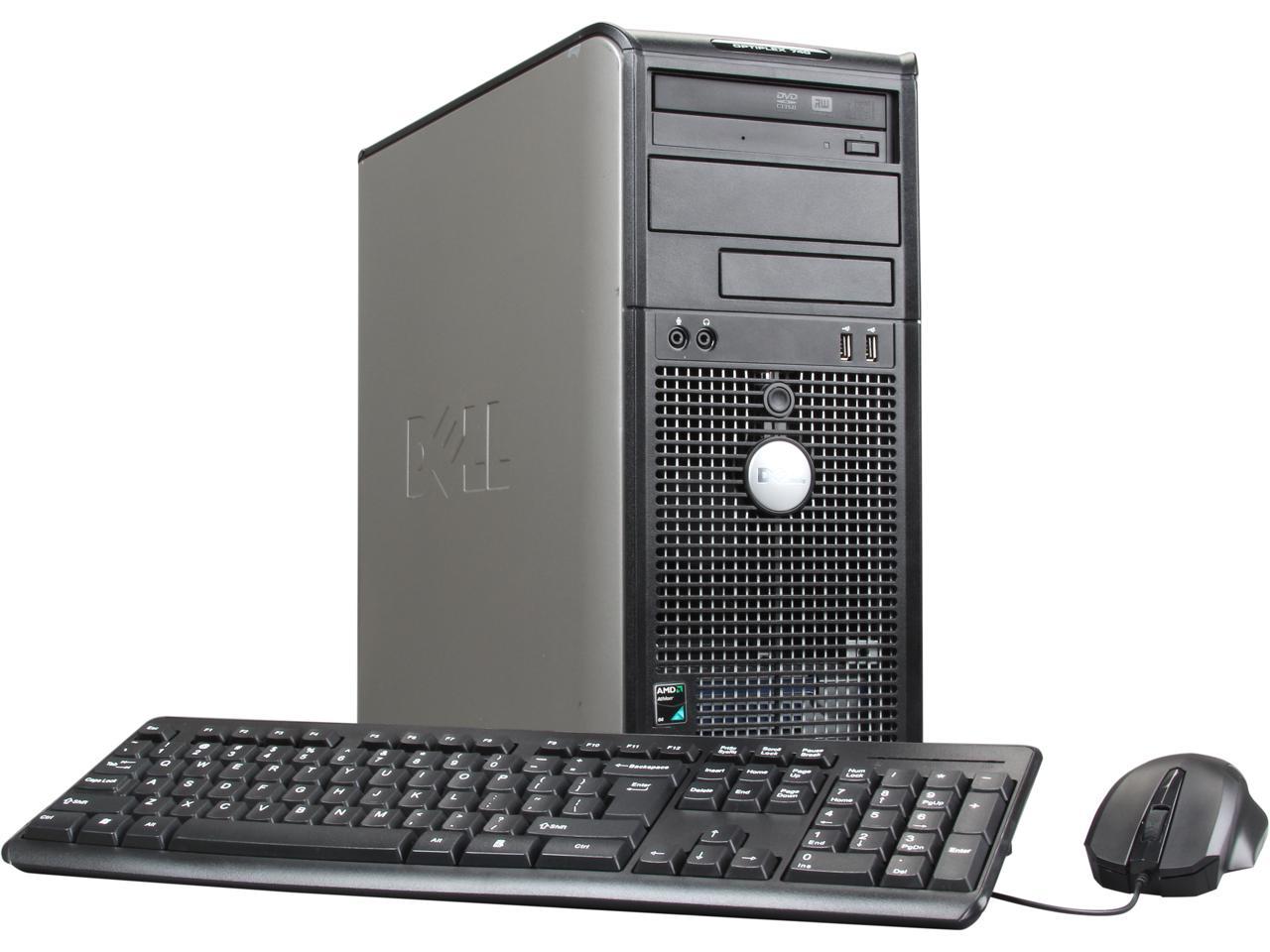 Refurbished Dell Desktop Pc Optiplex Gx740 Athlon 64 X2 3800 2 00ghz 2gb Ddr2 80gb Hdd Windows 7 Home Premium Newegg Com