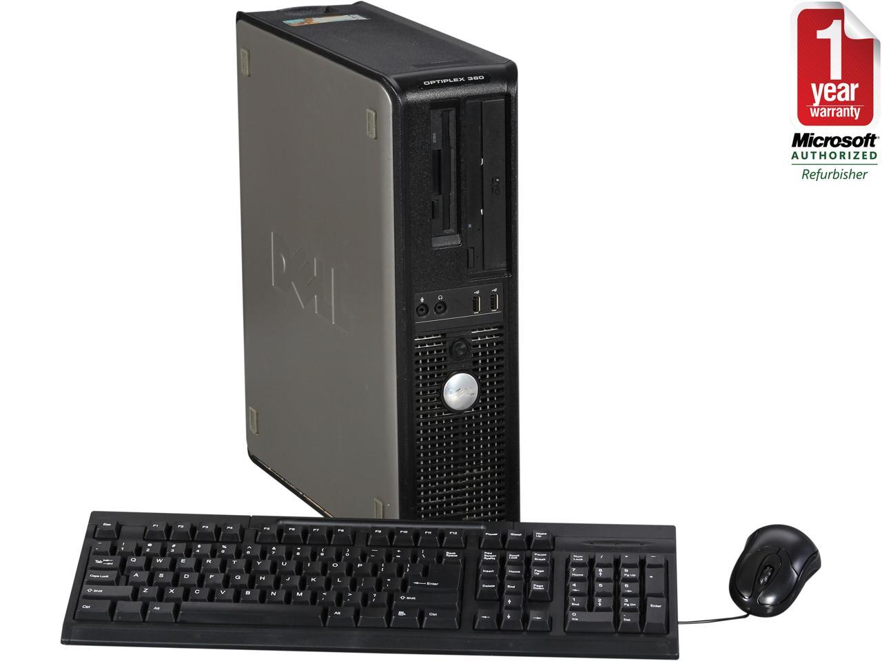 Refurbished: DELL Desktop PC OptiPlex 360 Core 2 Duo 2.80 GHz 2GB 320