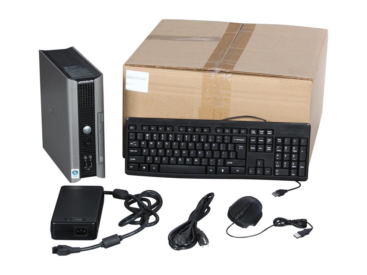 Refurbished: DELL Desktop PC OptiPlex 755 Intel Core 2 Duo E6550 2GB