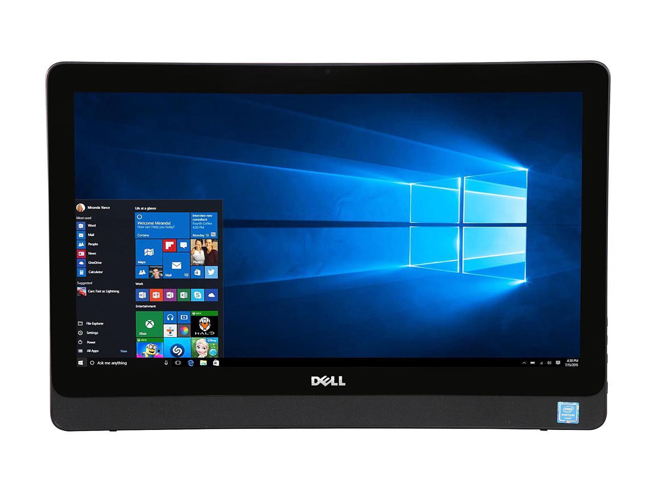 DELL All-in-One Computer Inspiron 20 3000 i3052-3600BLK Pentium N3700