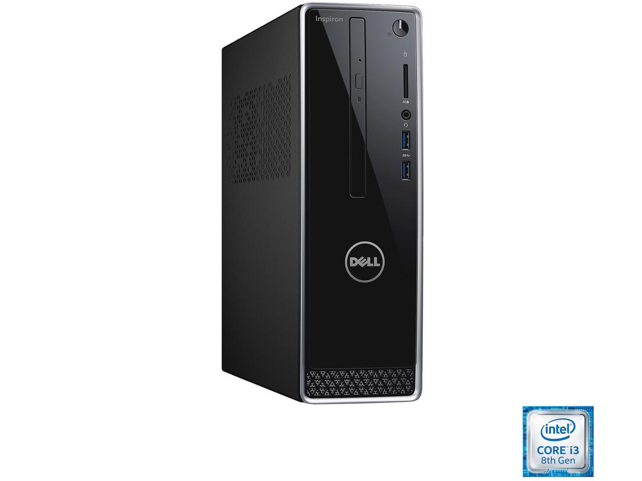 DELL Desktop Computer Inspiron 3470 i3470-3668BLK Intel Core i3 8th Gen ...