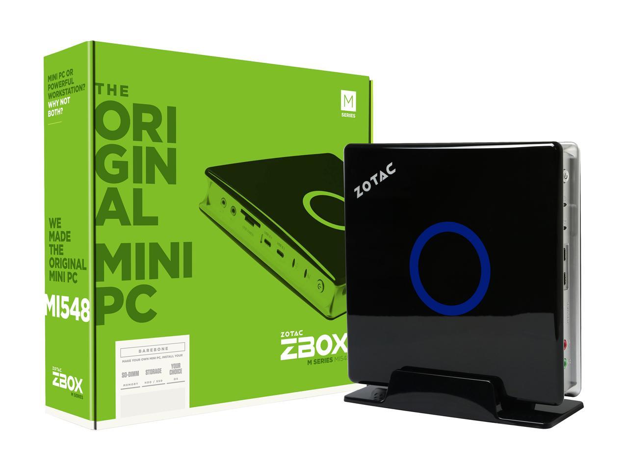 Open Box: ZOTAC M Series ZBOX MI548, Multi-Purpose Mini PC, Intel Core ...