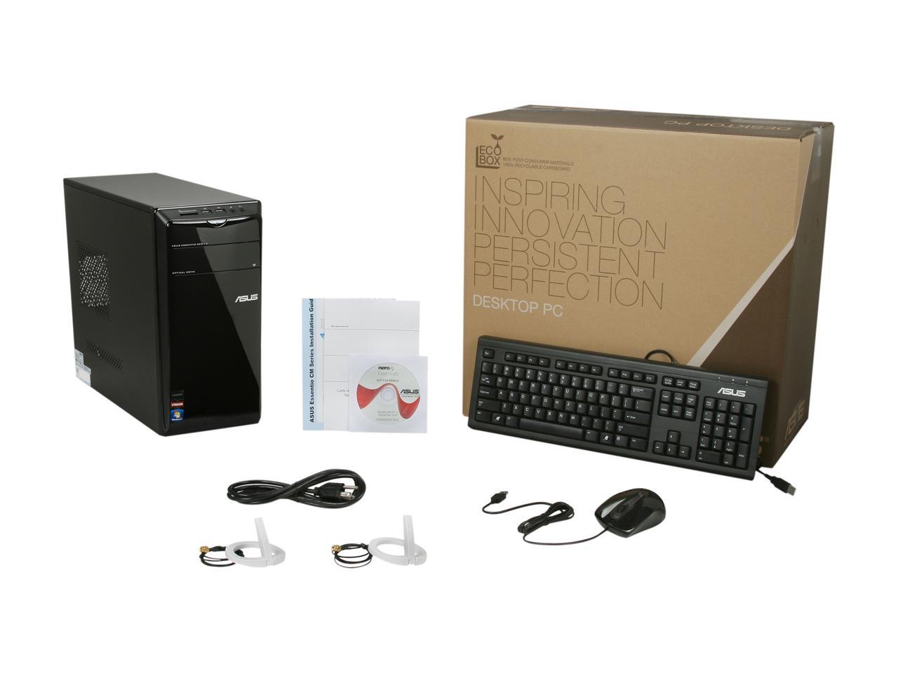 ASUS Desktop PC CM1740US2AB AMD A83800 8GB DDR3 2TB HDD AMD Radeon