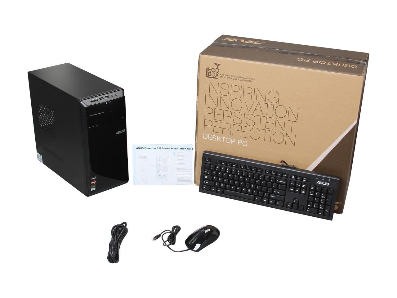 ASUS Desktop PC CM1745US006S AMD A105700 8GB DDR3 1TB HDD AMD Radeon