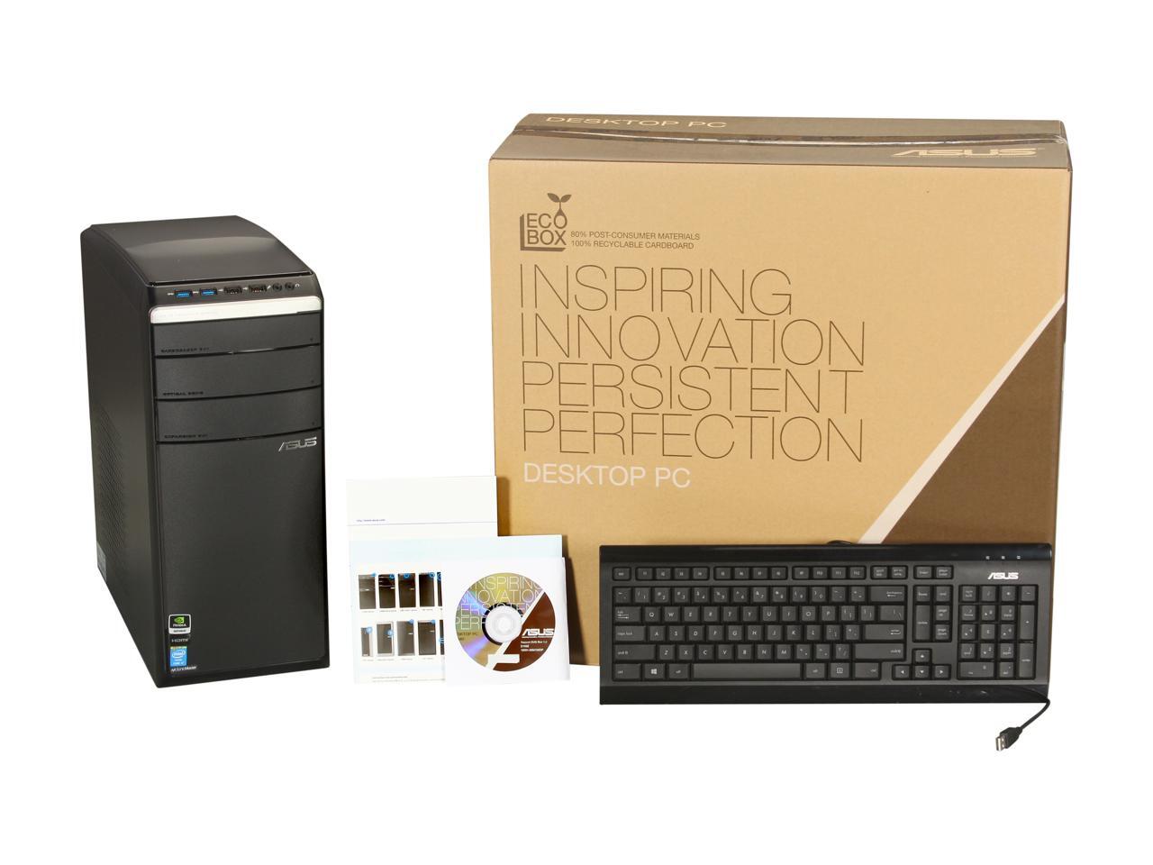 ASUS Desktop PC M51ACUS002S Intel Core i74770 16GB DDR3 2TB HDD