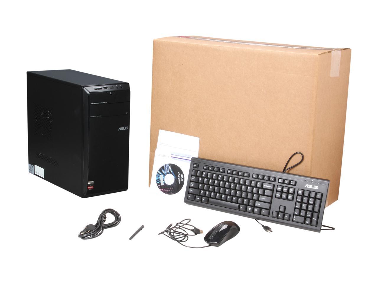 Refurbished ASUS CM1745 Desktop PC with Quad Core AMD A8Series APU A8