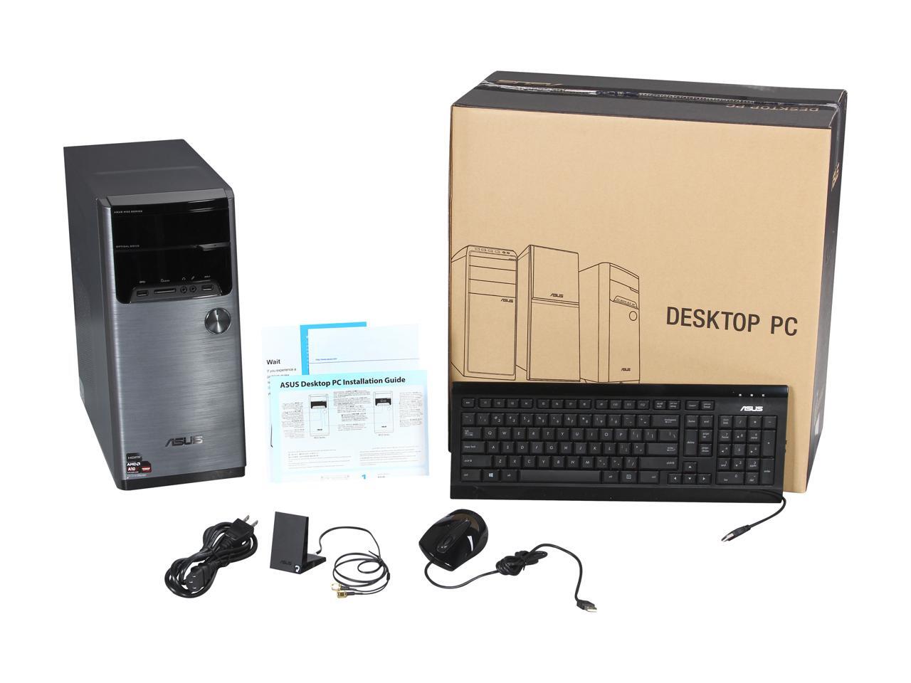 ASUS Desktop PC M32BFUS007S AMD A106700 12GB DDR3 2TB HDD AMD Radeon
