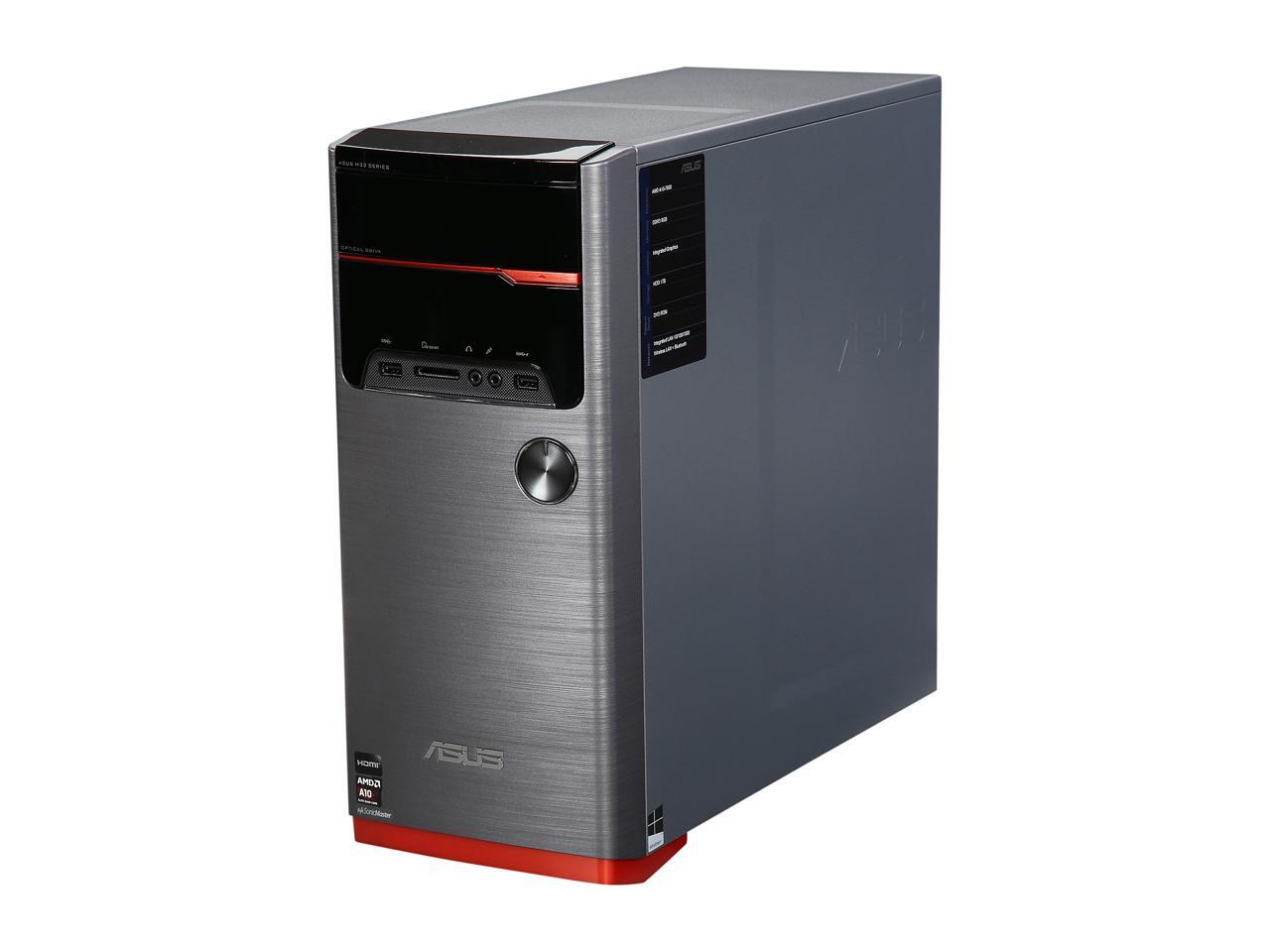ASUS M32BFDH02 Desktop PC, AMD A107800 3.5 GHz Processor, 8 GB DDR3