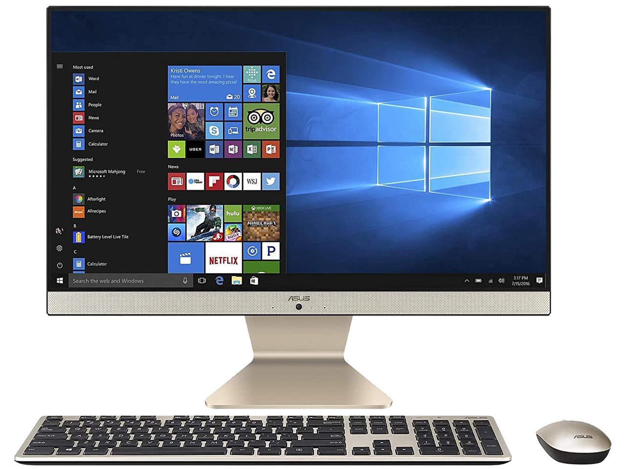 ASUS All-in-One Computer V222FAK-C73P-CA Intel Core i7 10th Gen 10510U ...