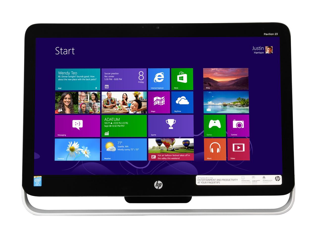 HP AllinOne PC Pavilion 23p010 Intel Core i34130T 6GB DDR3 1TB HDD