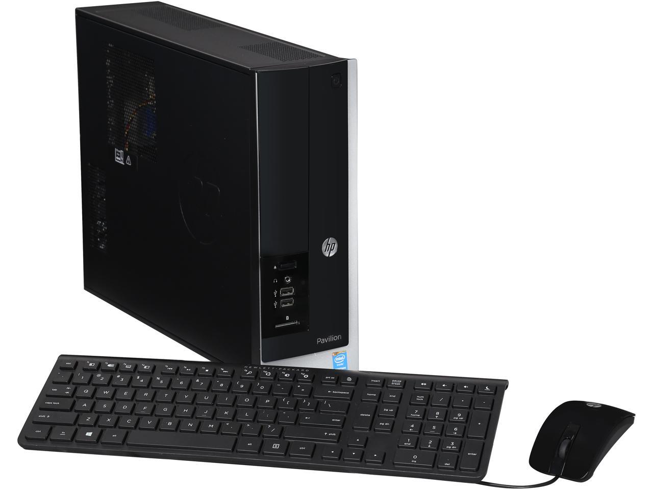 Refurbished Hp Desktop Pc Pavilion Slimline Intel Pentium J Ghz Gb Ddr Tb